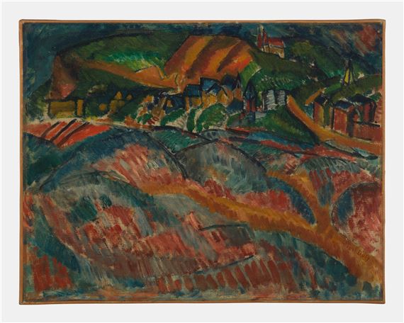 Raoul Dufy | La plage à Sainte-Adresse (1908 - 1909) | MutualArt