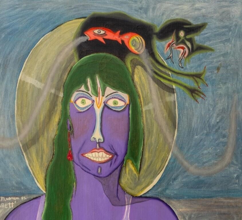 Artwork by Gregory Van Maanen, Babbett, Made of Oil On Cloth