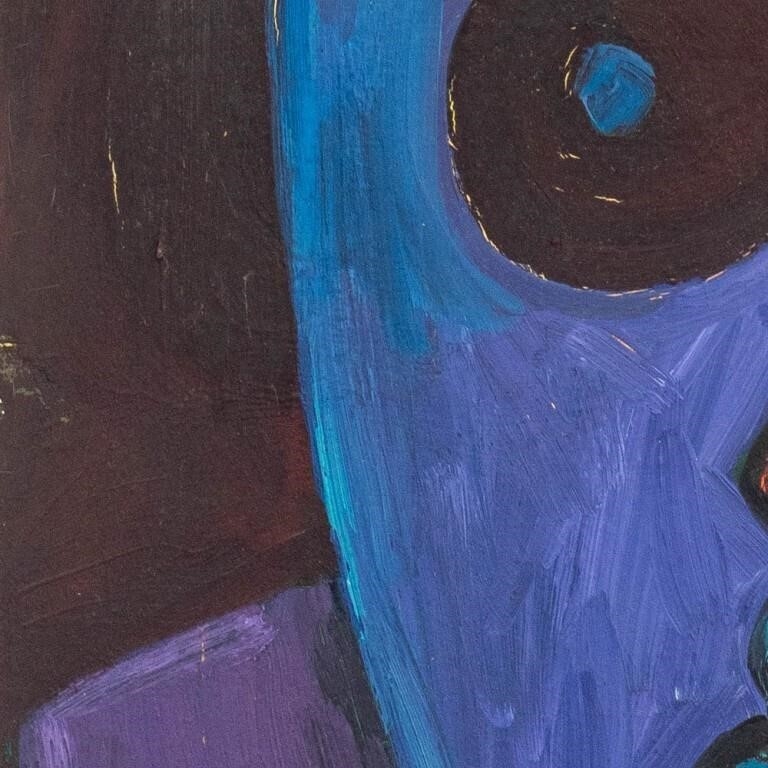 Artwork by Marilla Palmer, Mende Mask, Made of Oil On Canvas