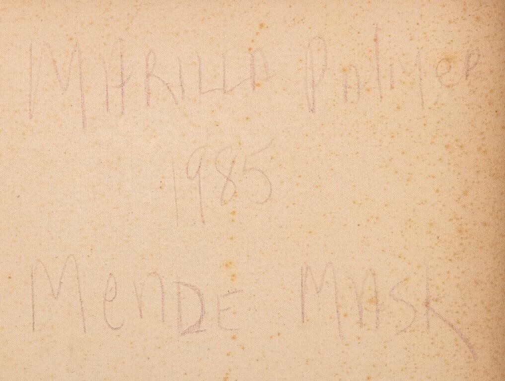 Artwork by Marilla Palmer, Mende Mask, Made of Oil On Canvas