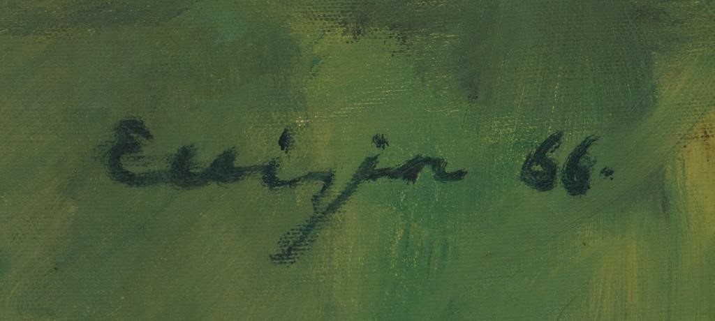 Artwork by Eui Jin, Seated Nude Woman, Made of Oil On Canvas