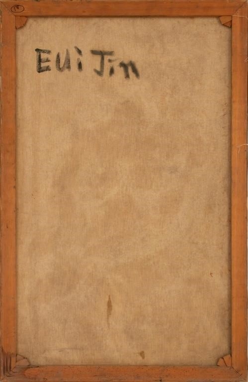 Artwork by Eui Jin, Seated Nude Woman, Made of Oil On Canvas