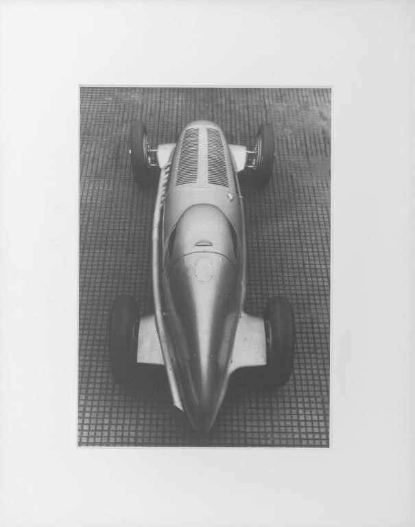 Artwork by Zoltan Glass, Rear View of W25 GP Coupe Racing Car, Made of Inkjet Print