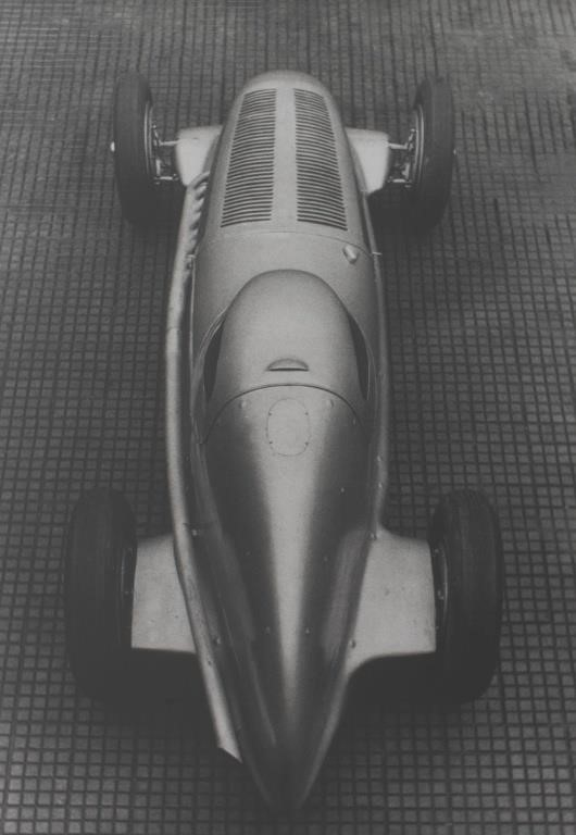 Artwork by Zoltan Glass, Rear View of W25 GP Coupe Racing Car, Made of Inkjet Print