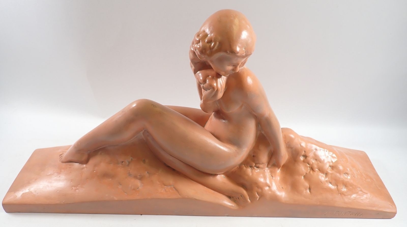 Artwork by A. Fontana, St Clement, No 28, Made of Terracotta