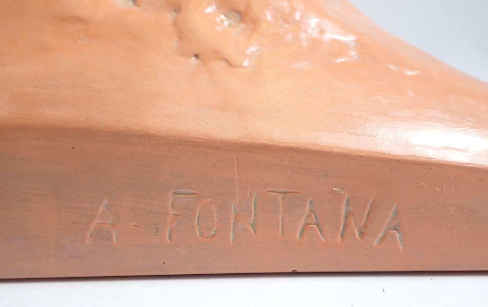 Artwork by A. Fontana, St Clement, No 28, Made of Terracotta