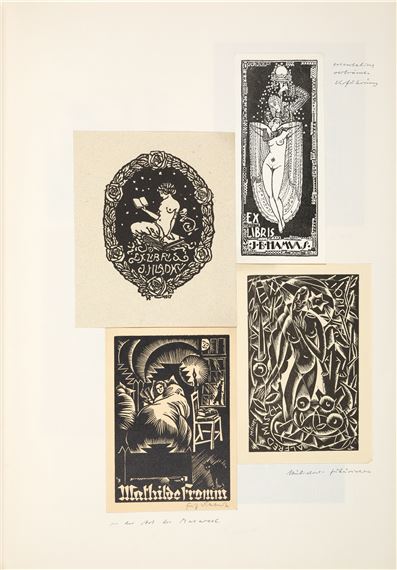 Exlibris-Sammlung by Olaf Gulbransson, ca. 1958