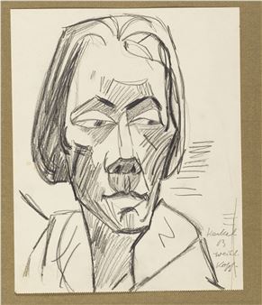 Weiblicher Kopf - Erich Heckel