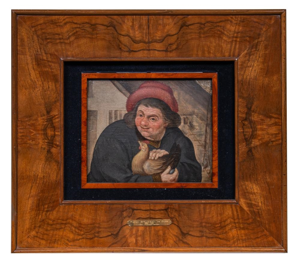 Artwork by Pieter Brueghel the Elder, Pieter Balten, De Hennentaster ('The Philanderer, Made of Oil On Oak