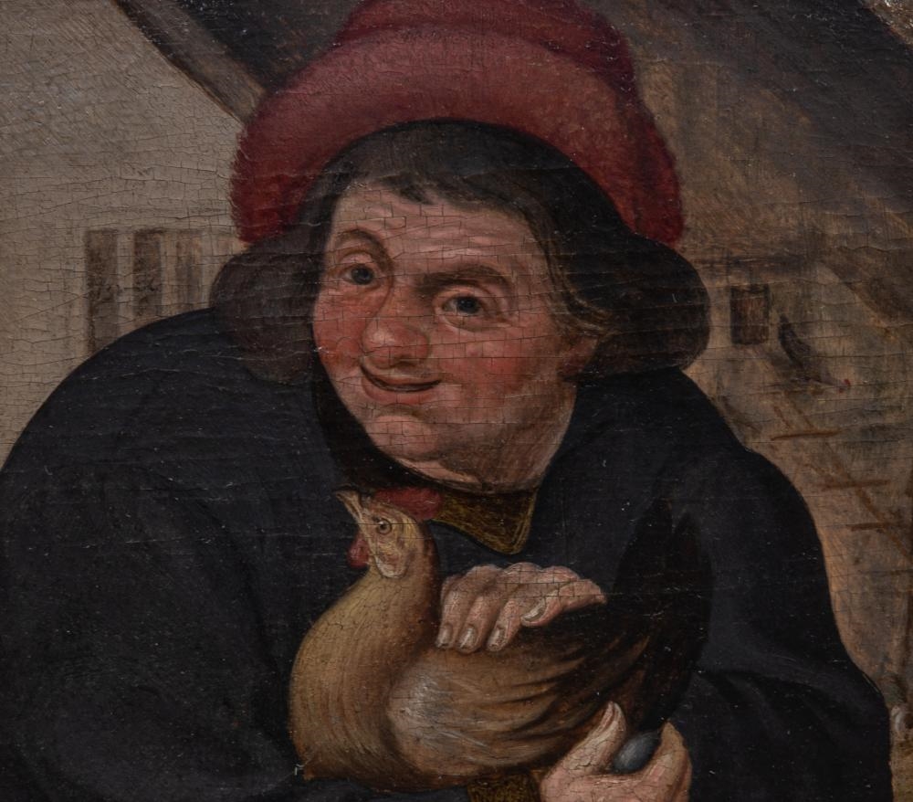 Artwork by Pieter Brueghel the Elder, Pieter Balten, De Hennentaster ('The Philanderer, Made of Oil On Oak