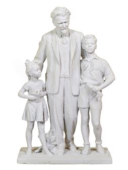 Kalinin and schoolchildren - Lev Efimovich Kerbel