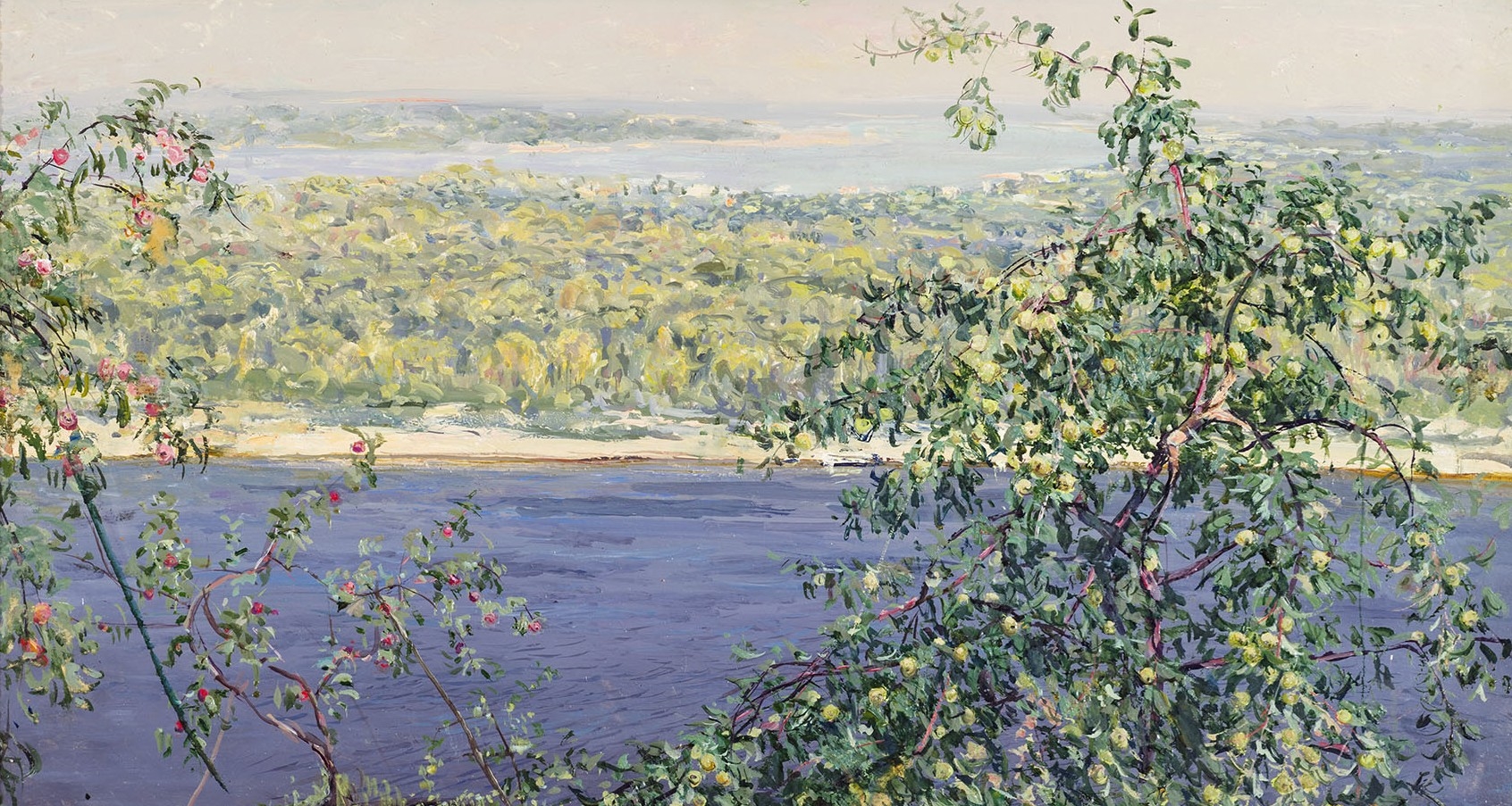 Artwork by Nikolai Mikhailovich Romadin, Antonovka, Made of Oil On Cardboard