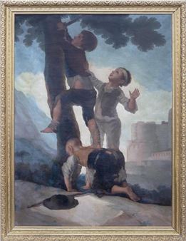 MUCHACHOS TREPANDO A UN ÁRBOL", COPIA DEL ORIGINAL DE FRANCISCO DE GOYA - Francisco José de Goya y Lucientes