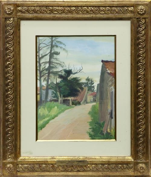 Artwork by Jacques-René Courreye, CAMINO DE MONTMARTRE, Made of gouache on paper