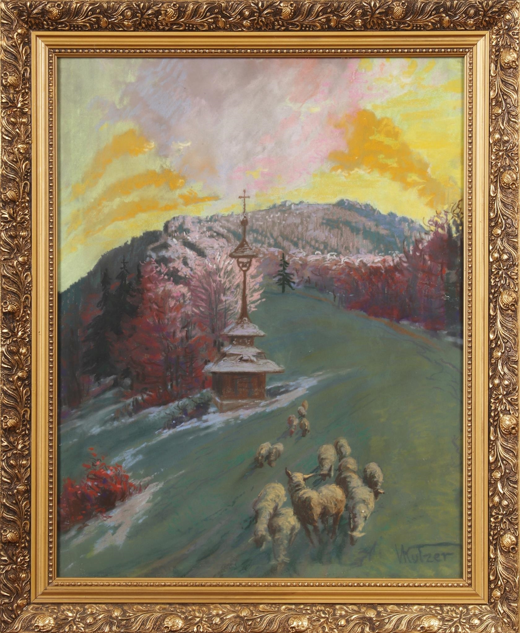 Artwork by Viktor Kutzer, Ovce, Made of Křída