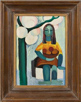 Dívka s mísou ovoce - Věra Mužíková Šetková