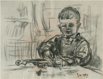 Chlapec a housličky - Frantisek Roman Dragoun