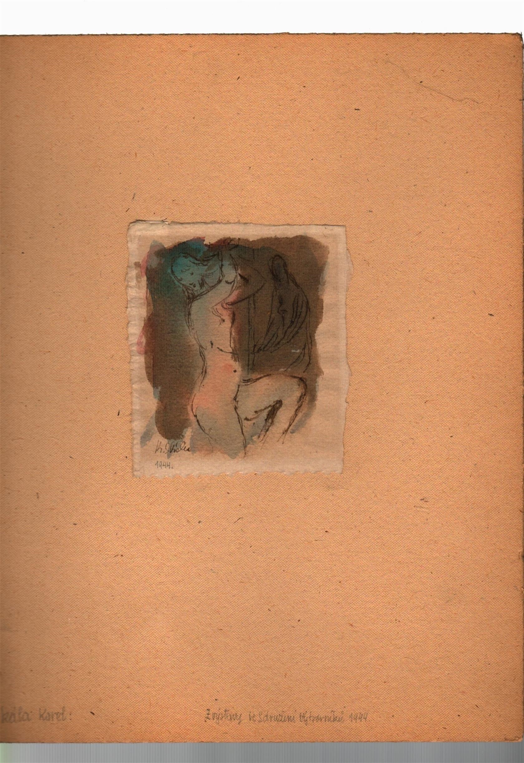 Artwork by Karel Skala, Tančící dívka, Made of Kombinovaná Technika