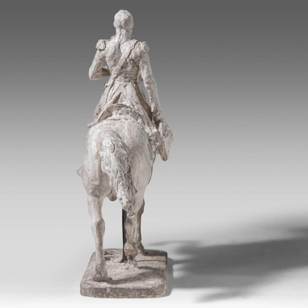 Jules Lagae | a patinated plaster equestrian statue of King Leopold I ...