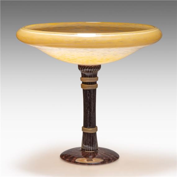 Coupe Bijoux Sur Pied Signé Schneider - Art Déco