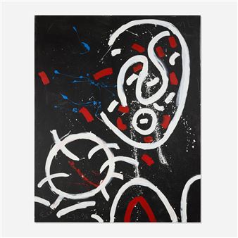 Flying Blue Birds - Emerson S. Woelffer