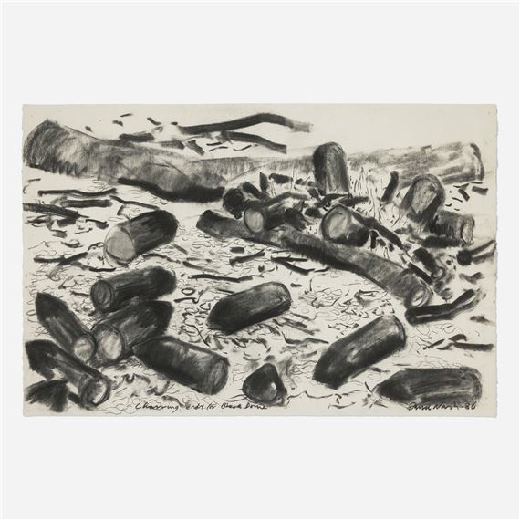 Charring Ends for Black Dome by David Nash, 1986