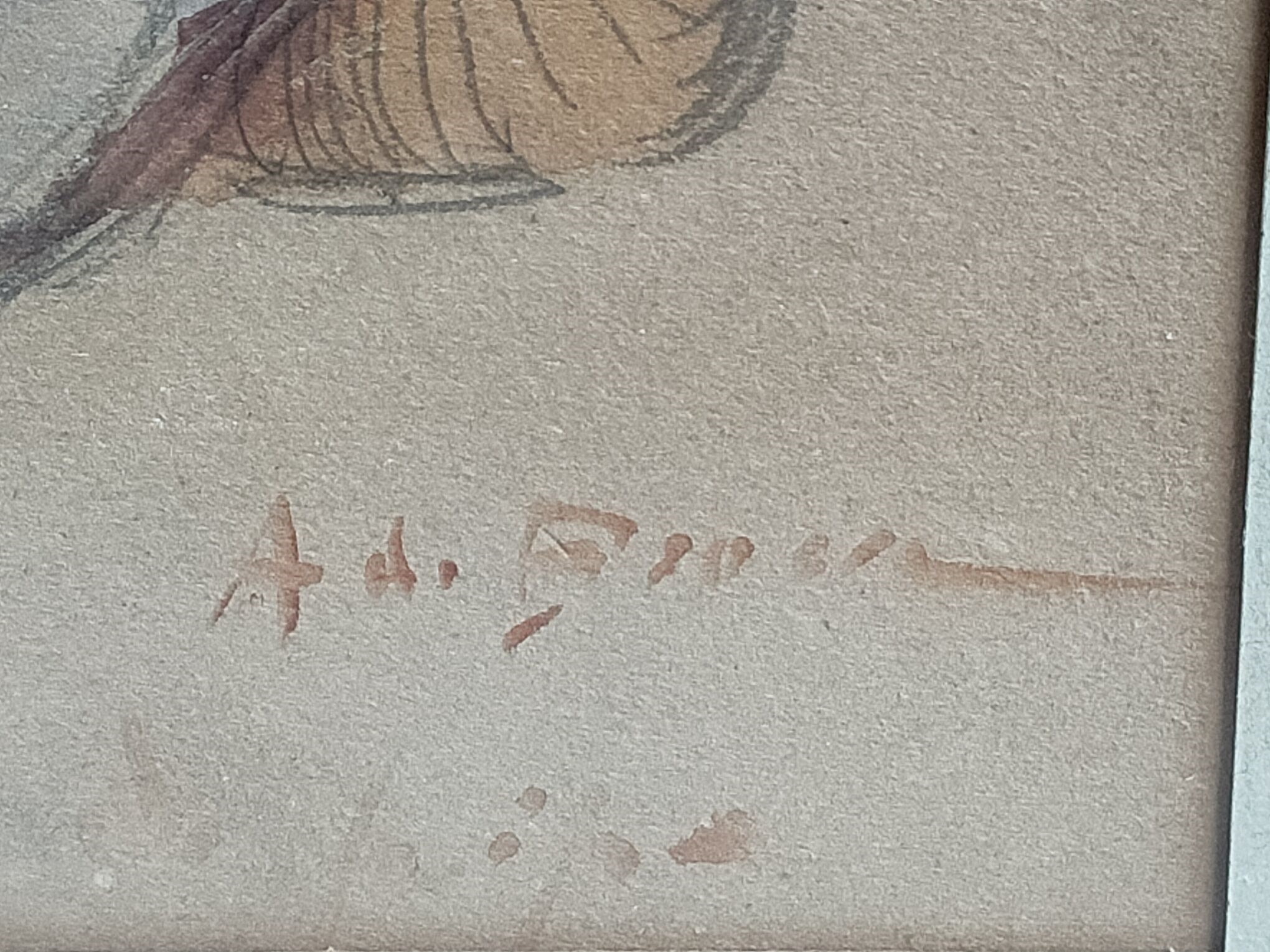 Artwork by Alexis De Broca, Etude de personnage, Made of watercolor on paper