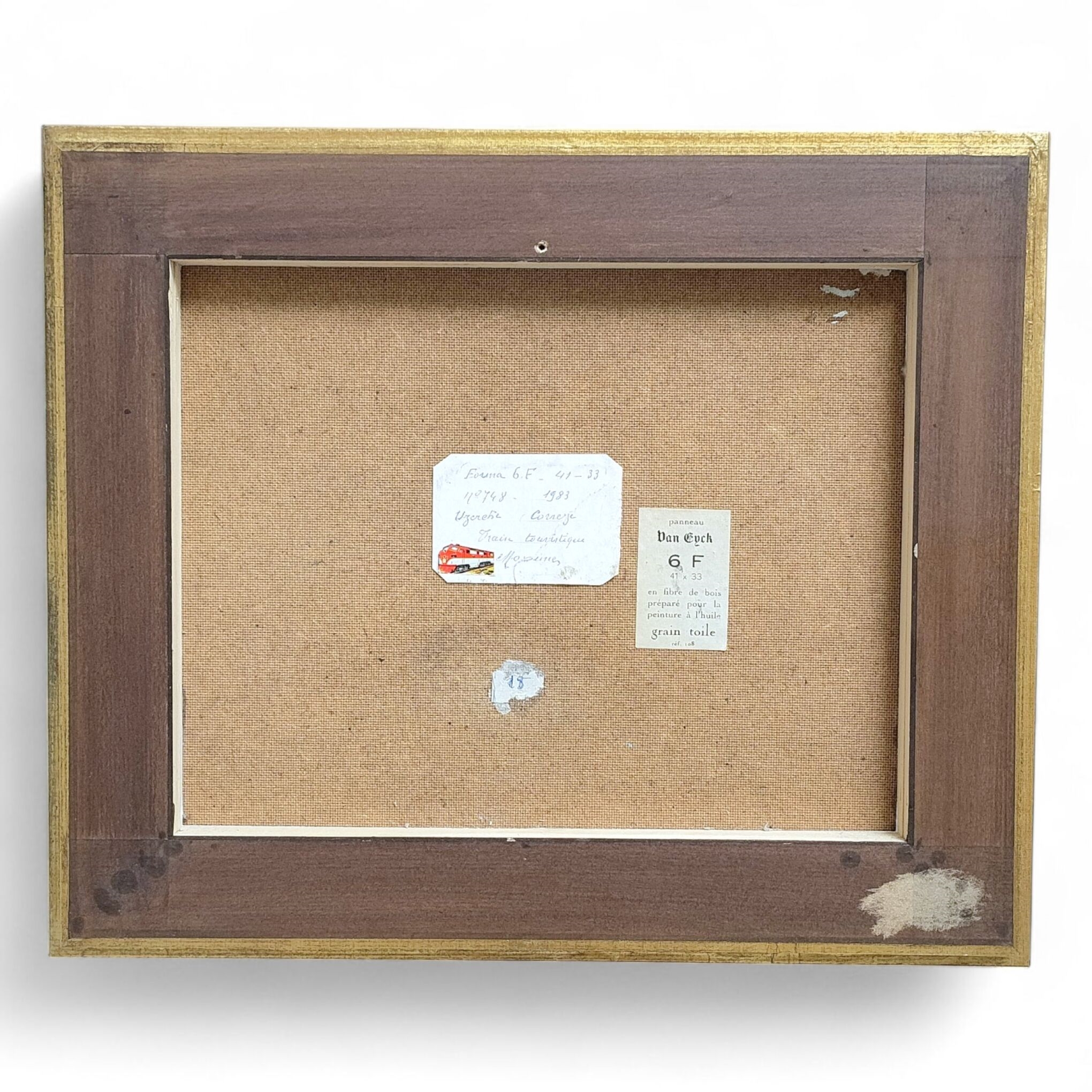 Artwork by Maxime Voyet, train touristique, Made of oil on isorel