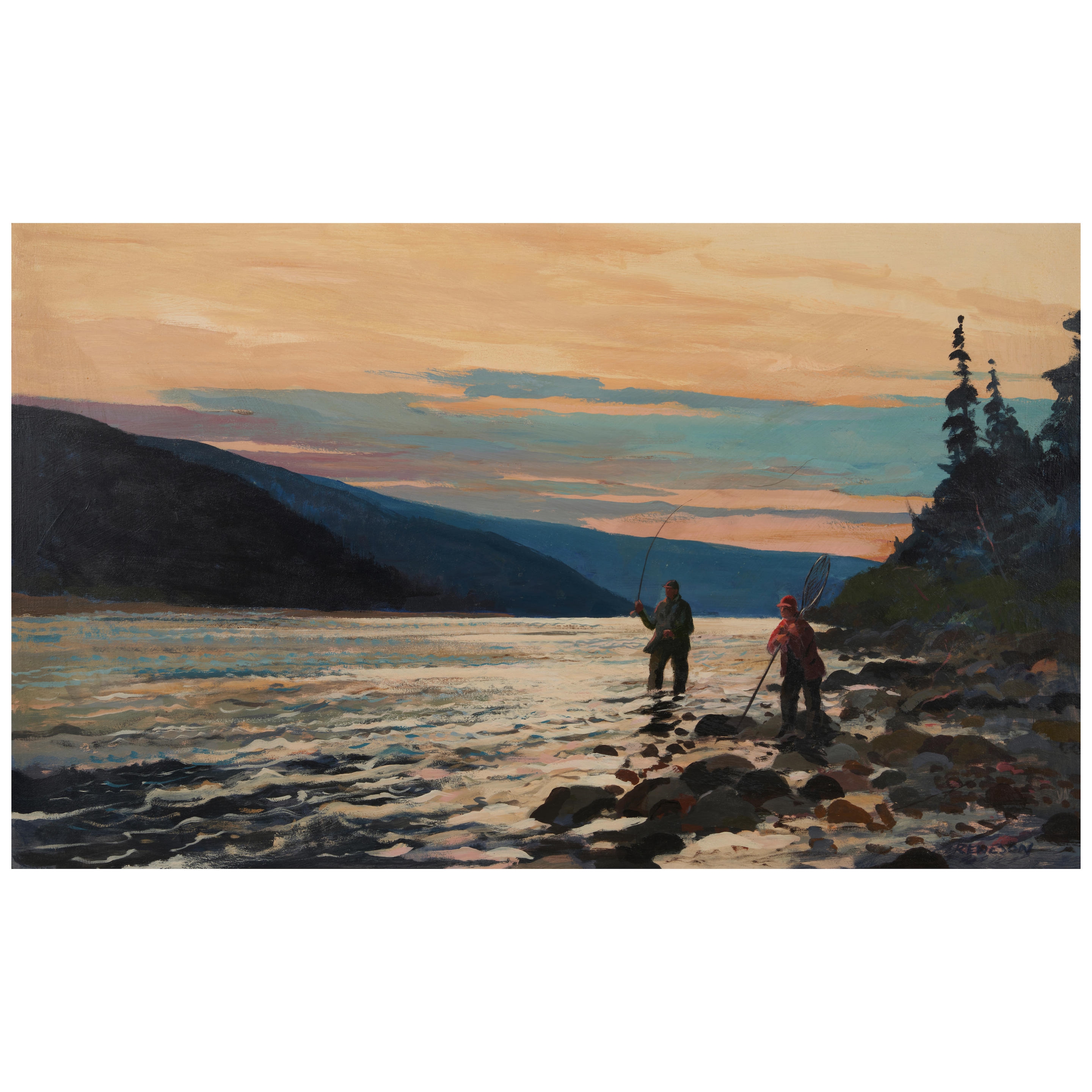 Chet Reneson | Fly Fishing for Salmon | MutualArt