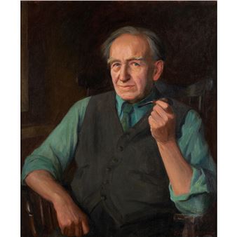 Portrait of Eugene Higgins, Aged 80 - Alphaeus Philemon Cole