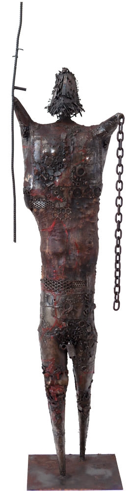 Artwork by Francisco Stockinger, Sem título, Made of wood and iron welded