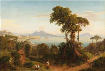 Rome from the Temple of Cecilia Metella; Naples from Piedigrotta (2 - Thomas Dessoulavy