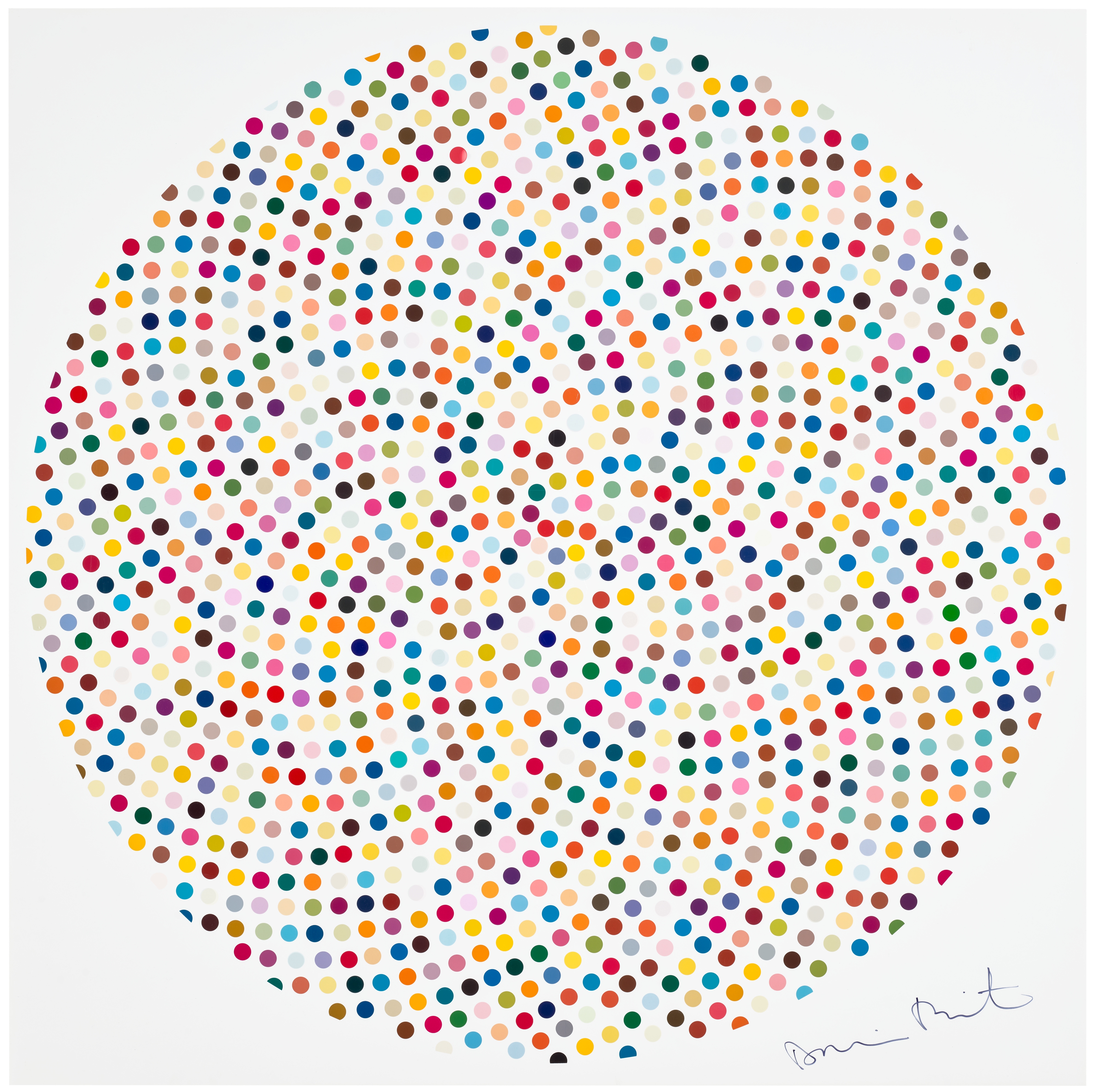 Artwork by Damien Hirst, Valium, Made of silver ink