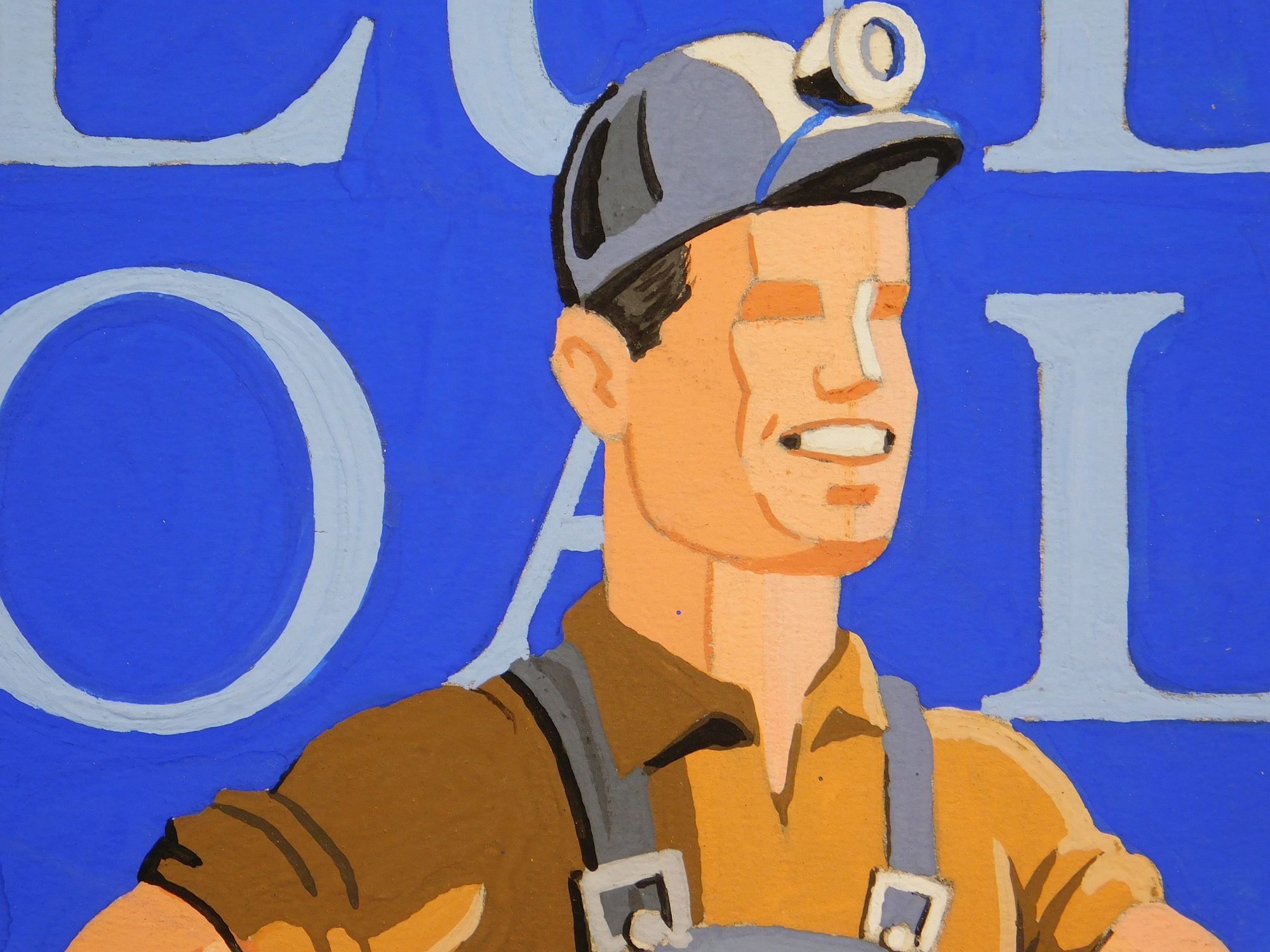Artwork by M. Swift, Blue Coal, Western Coal Co, Made of Gouache On Illustration Board