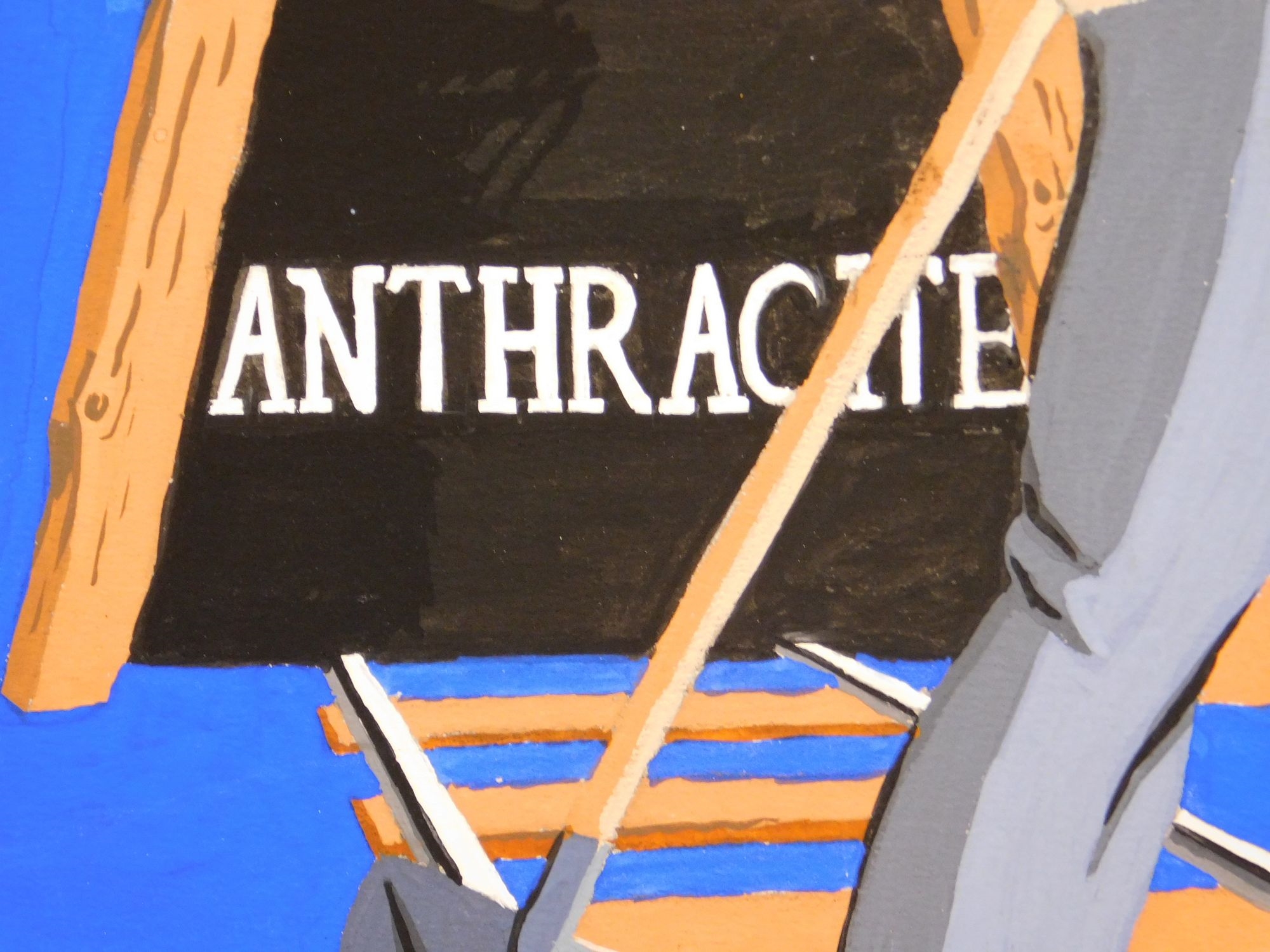 Artwork by M. Swift, Blue Coal, Western Coal Co, Made of Gouache On Illustration Board