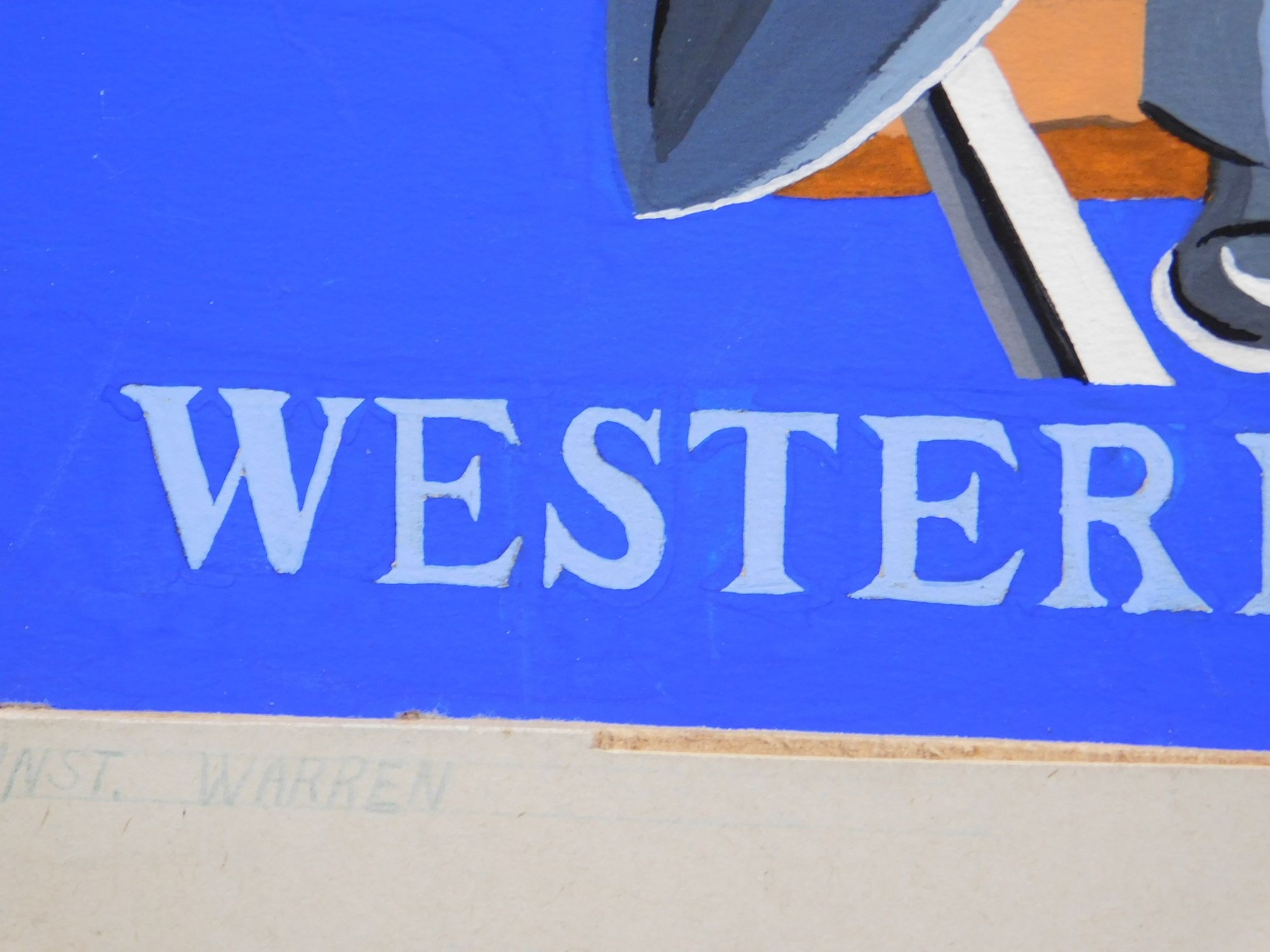 Artwork by M. Swift, Blue Coal, Western Coal Co, Made of Gouache On Illustration Board