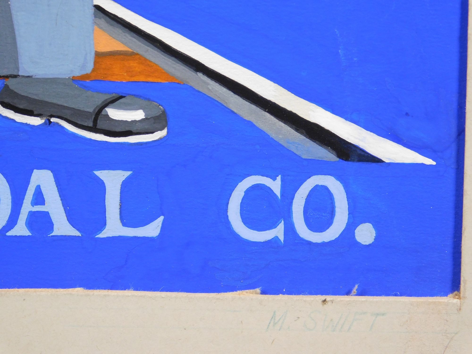 Artwork by M. Swift, Blue Coal, Western Coal Co, Made of Gouache On Illustration Board