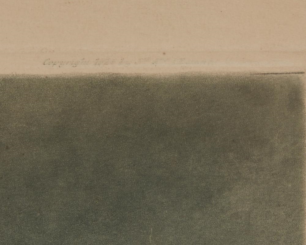 Artwork by Ferdinand-Jean Luigini, Figure and horse cart in a French landscape, Made of Etching And Aquatint In Colors On Paper