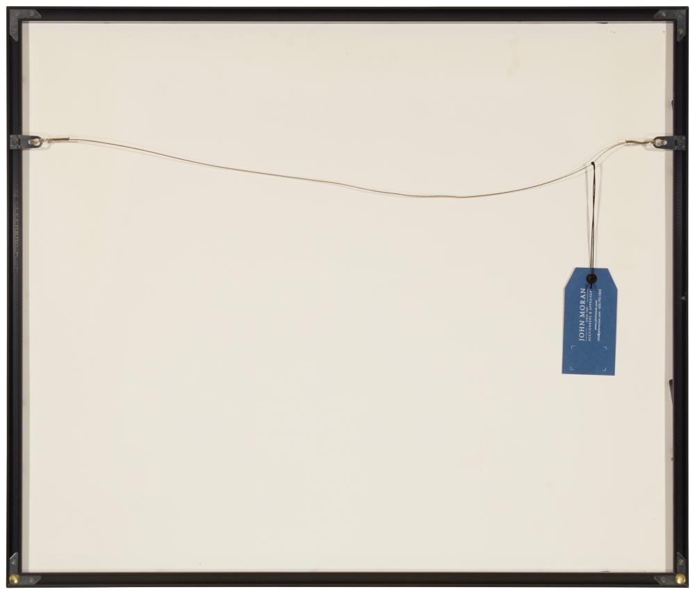 Artwork by Ferdinand-Jean Luigini, Figure and horse cart in a French landscape, Made of Etching And Aquatint In Colors On Paper