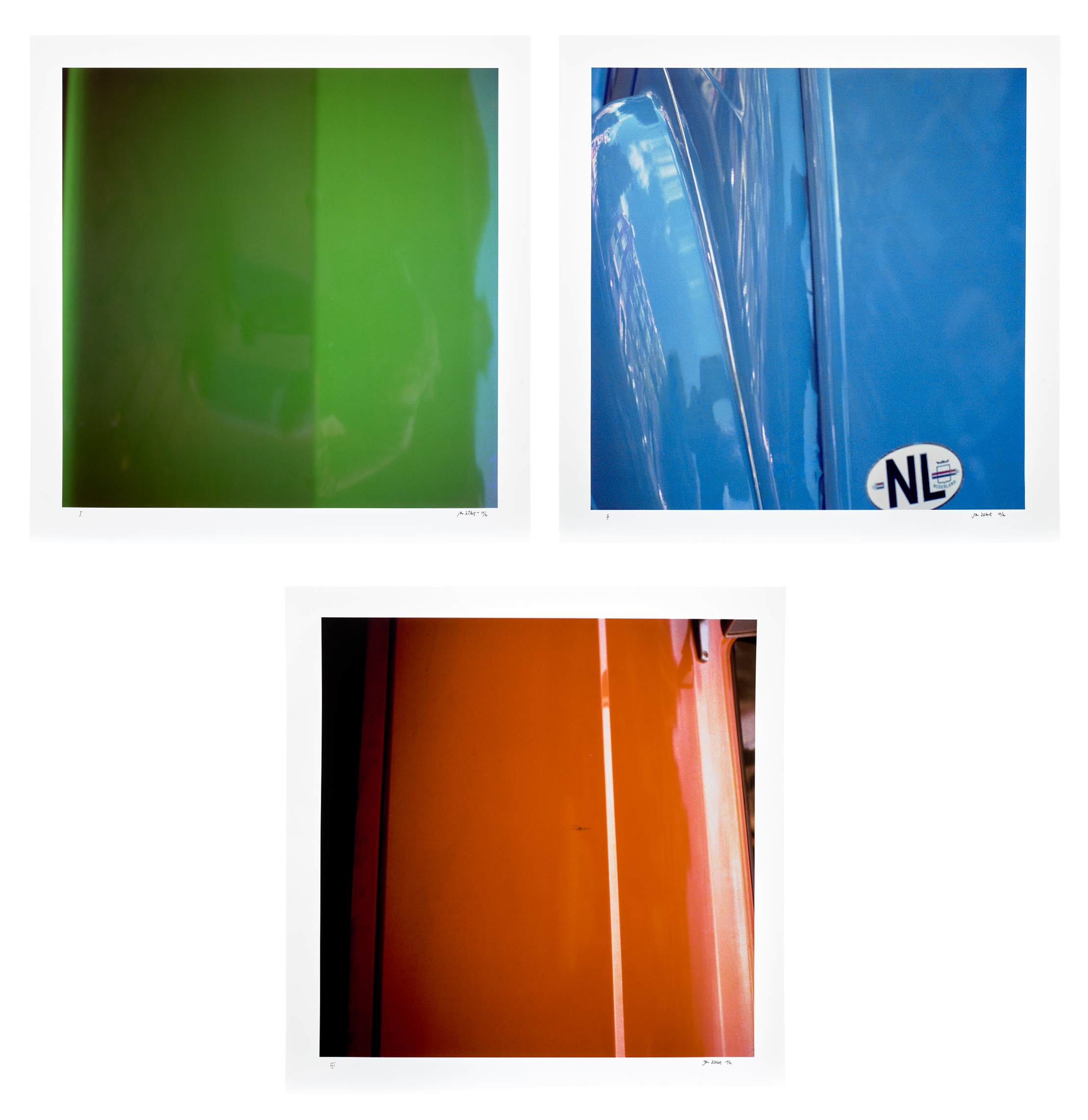 Artwork by Jan Dibbets, Colour Studies, Made of chromogenic prints