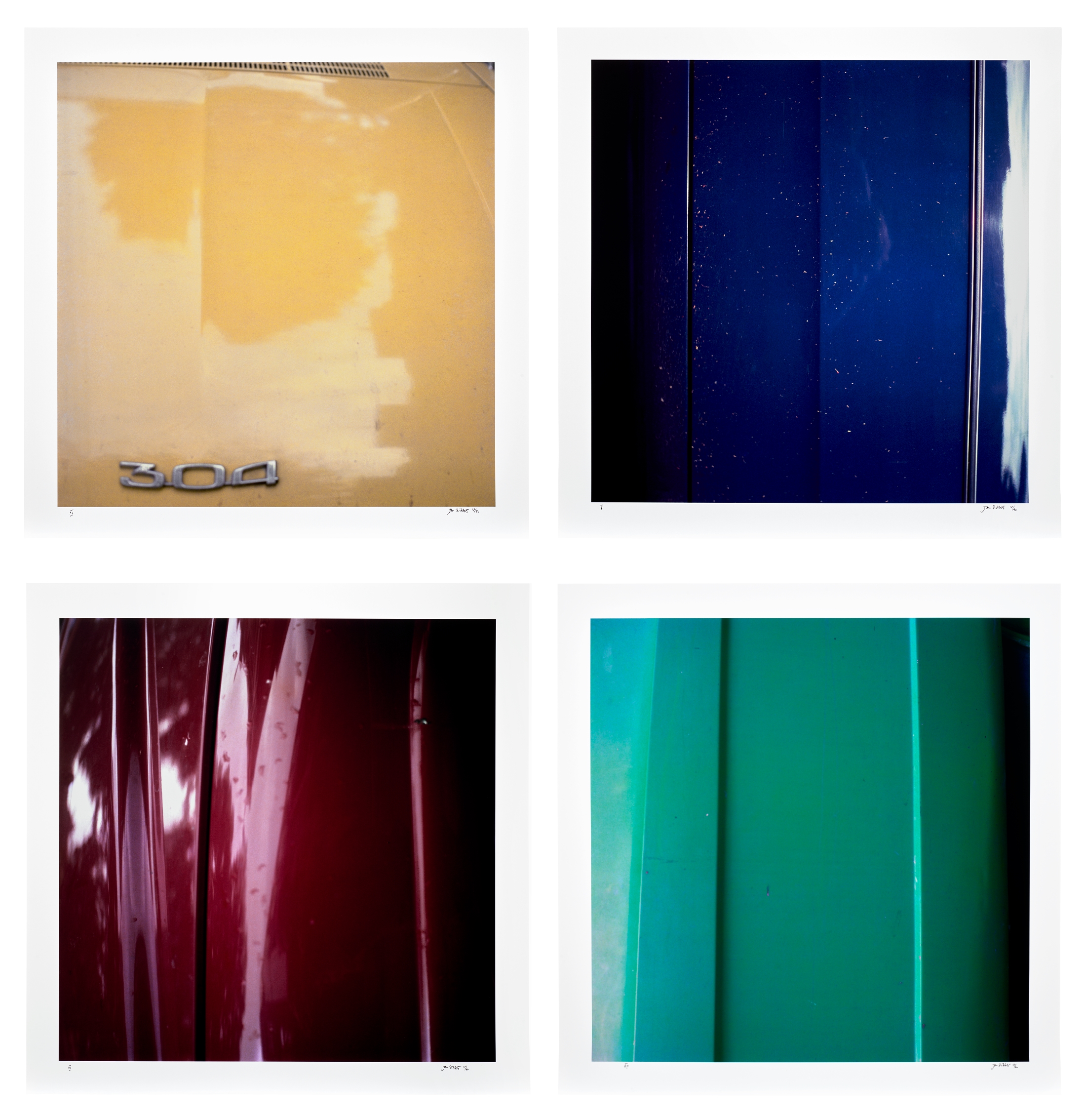 Artwork by Jan Dibbets, Colour Studies, Made of chromogenic prints