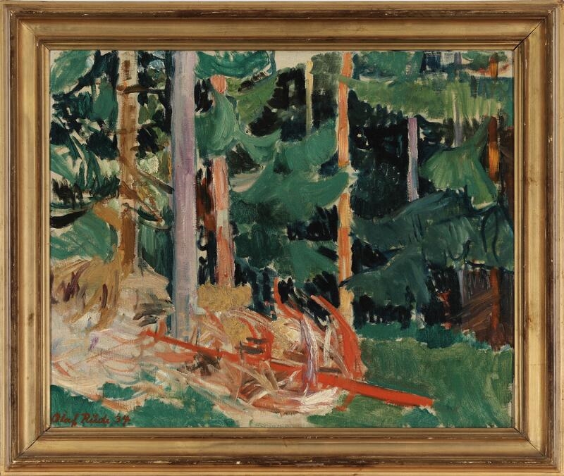 Olaf Rude | Pine forest (1934) | MutualArt