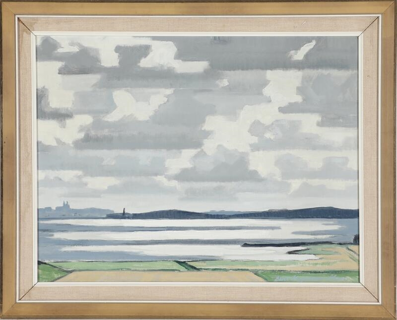 Artwork by Bent Hagedorn-olsen, Landscape, Made of Oil On Canvas