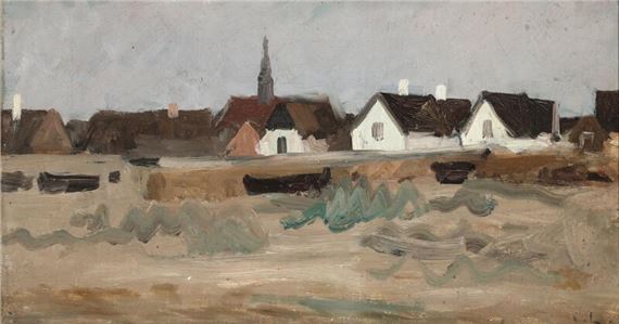 Carl Ludvig Thilson Locher | An Evening at Hornbæk beach | MutualArt