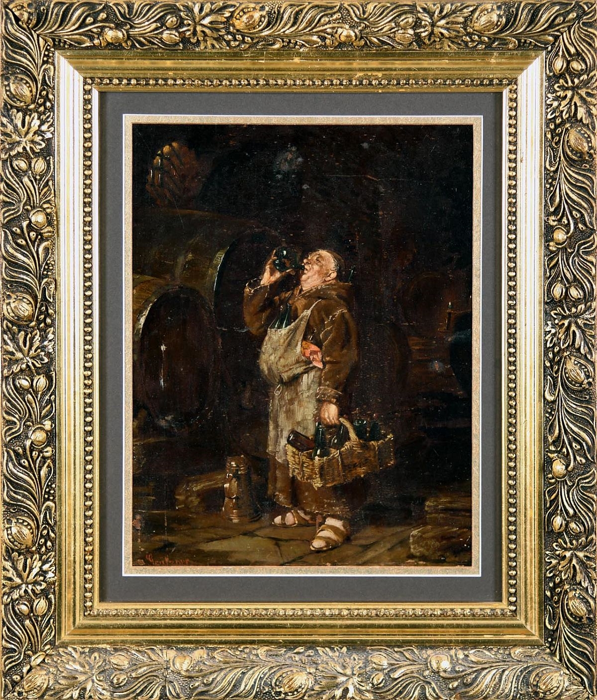 Eduard von Grützner | Drunk Cellarman | MutualArt