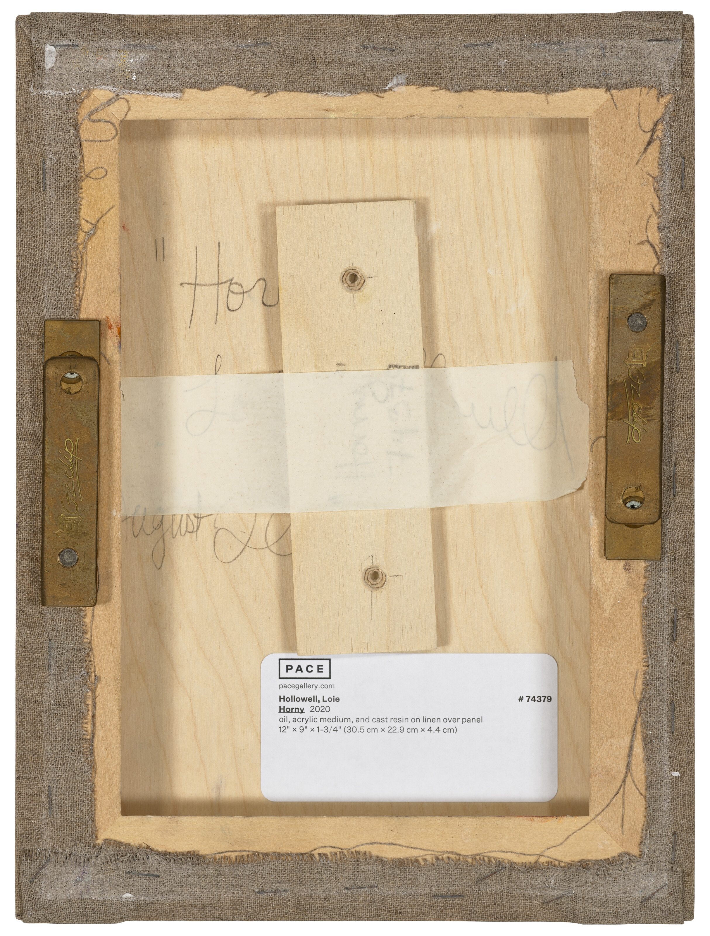 Artwork by Loie Hollowell, Horny, Made of cast resin