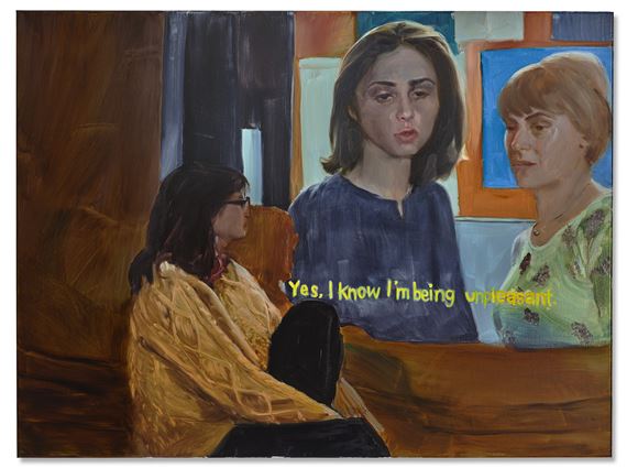 I know I'm being unpleasant by Jenna Gribbon, Painted in 2021