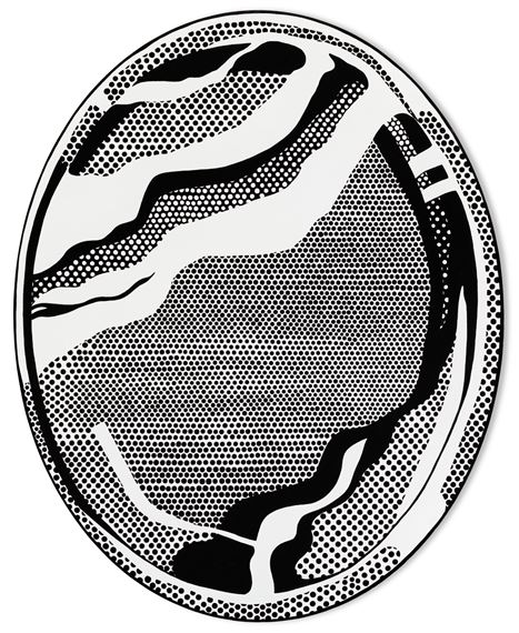 Self-portrait in "Mirror #1" (Caitlin by Jonathan Horowitz, Painted in 2012