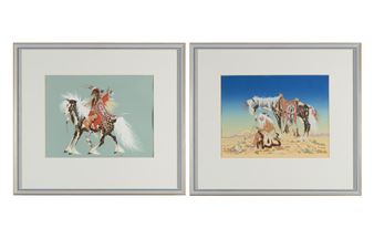 Serigraph on paper - Woody Crumbo