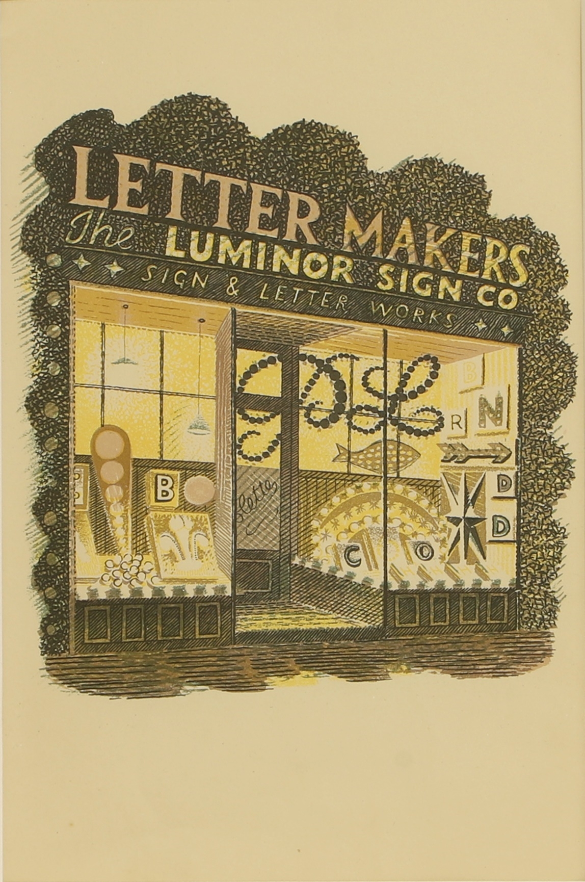 Eric Ravilious | Letter Maker (1938) | MutualArt